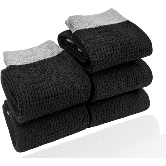 Men's 100% Cotton Knitted Socks Dress and Casual & Mens All-season